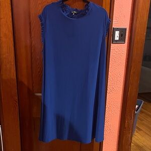 Nicole Miller Blue Sleeveless Dress
